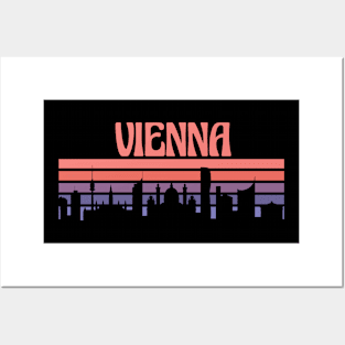 Vienna City Sunset Posters and Art